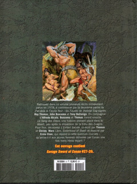 Verso de l'album The Savage Sword of Conan - La Collection Tome 9 Le sang des dieux