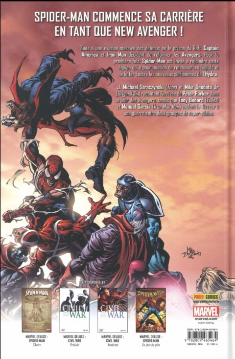 Verso de l'album Spider-Man - New Avengers New Avengers