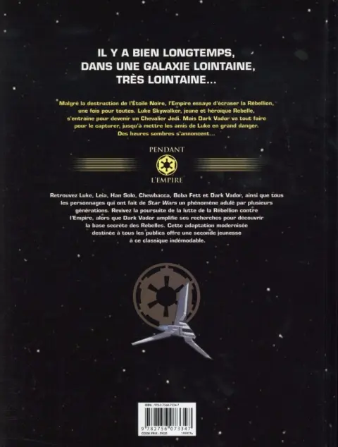 Verso de l'album Star Wars Tome 6 Épisode VI - Le Retour du Jedi