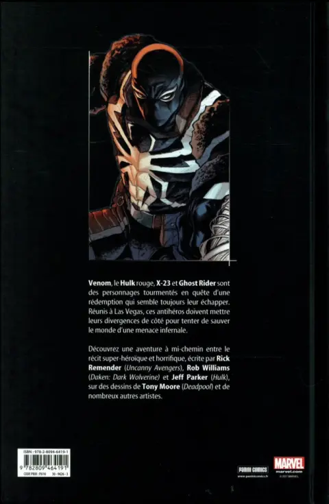 Verso de l'album Venom Tome 3 Le Cercle des Quatre