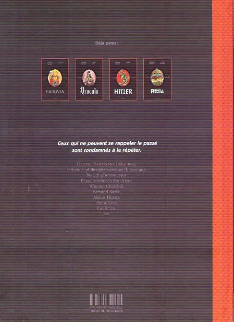 Verso de l'album Les Méchants de l'Histoire / La Véritable Histoire Vraie Tome 3 Hitler