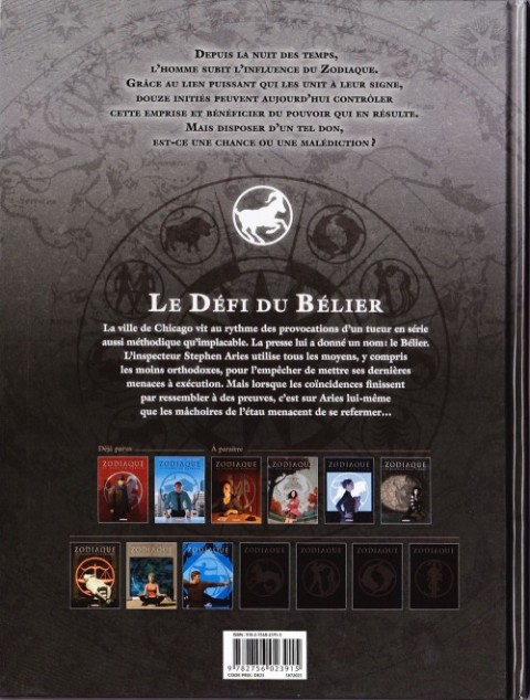 Verso de l'album Zodiaque Tome 1 Le Défi du Bélier