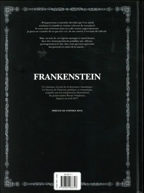 Verso de l'album Frankenstein
