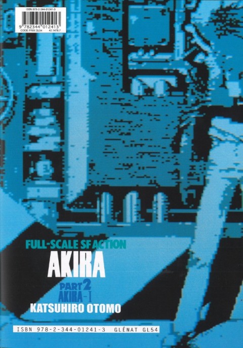 Verso de l'album Akira Tome 2 Akira