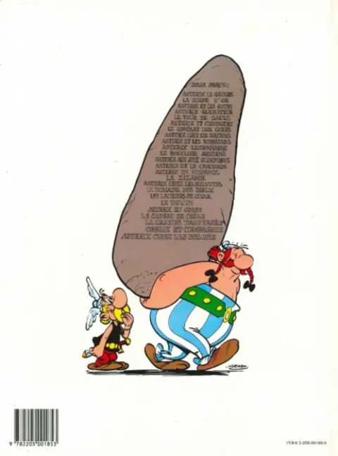 Verso de l'album Astérix Tome 8 Astérix chez les Bretons