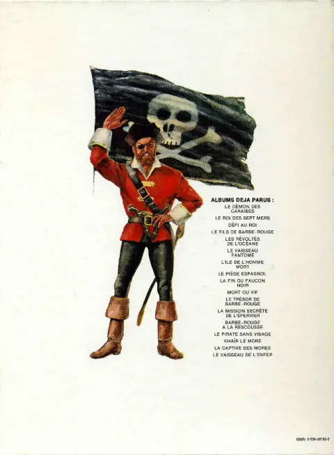 Verso de l'album Barbe-Rouge Tome 5 Les révoltés de l'Océane