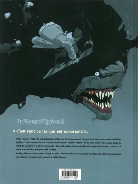 Verso de l'album La Bête du Lac Tome 1 Le gardien