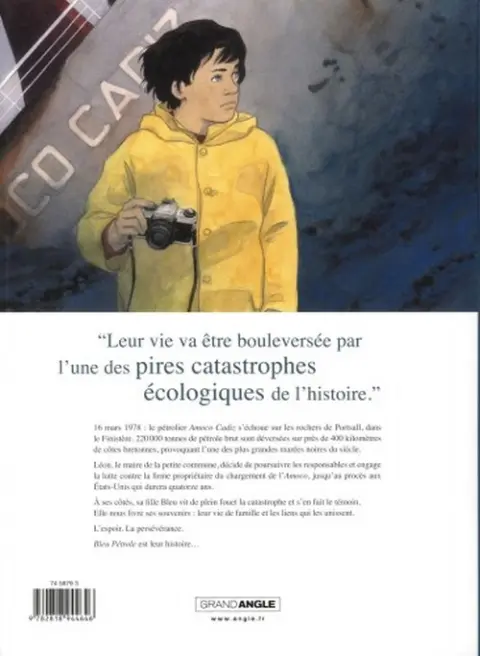 Verso de l'album Bleu pétrole