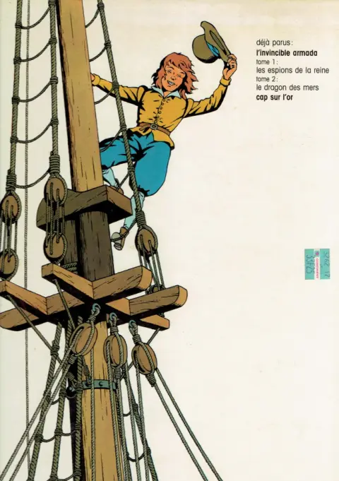Verso de l'album Cori le Moussaillon Tome 2 L'invincible armada 1 - Les espions de la reine