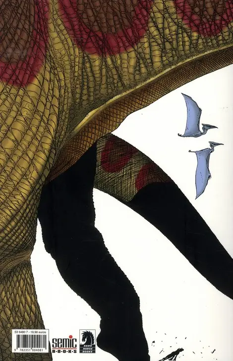 Verso de l'album L'Ère des reptiles L'Âge des reptiles