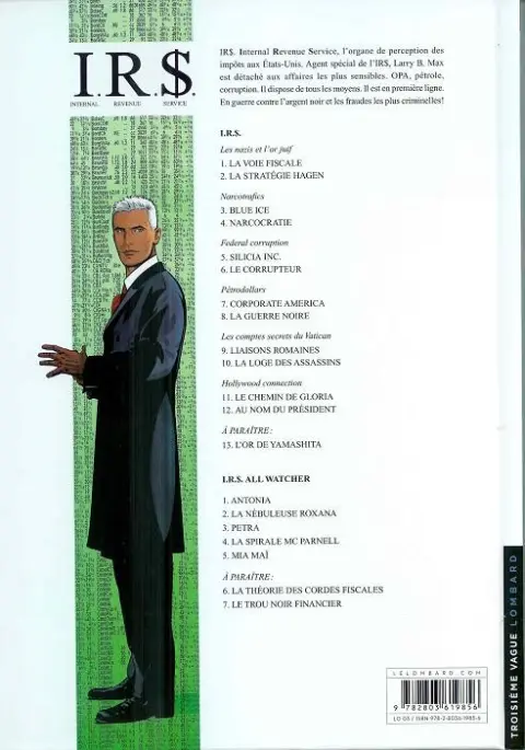 Verso de l'album I.R.$. Tome 6 Le corrupteur