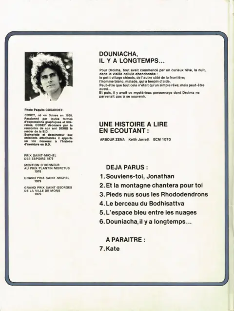 Verso de l'album Jonathan Tome 6 Douniacha, il y a longtemps...