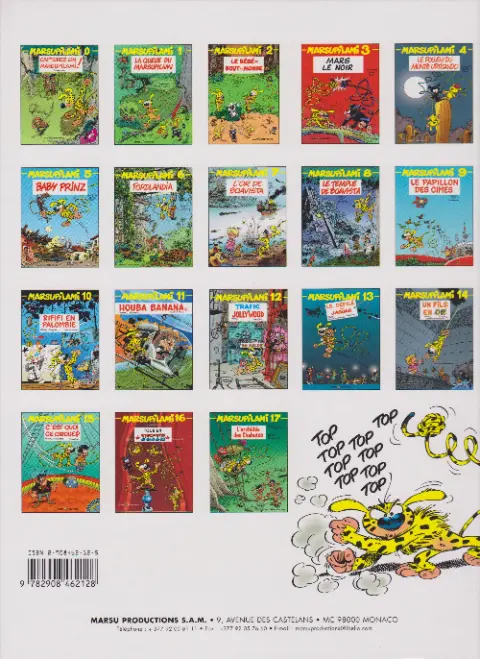 Verso de l'album Marsupilami Tome 4 Le pollen du Monte Urticando