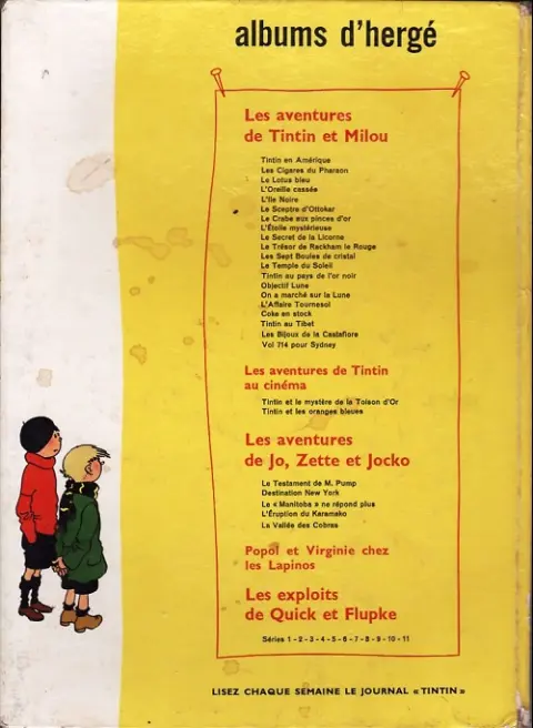 Verso de l'album Quick et Flupke - Gamins de Bruxelles 4e série