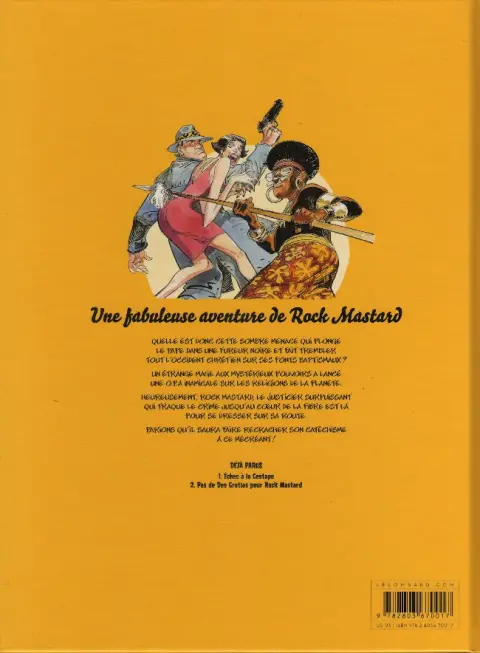 Verso de l'album Rock Mastard Tome 1 Pas de Deo Gratias pour Rock Mastard