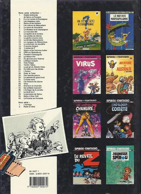 Verso de l'album Spirou et Fantasio Tome 5 Les voleurs du Marsupilami