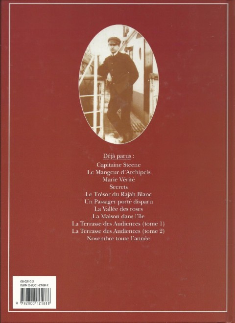 Verso de l'album Théodore Poussin Tome 9 La Terrasse des Audiences - Tome 1