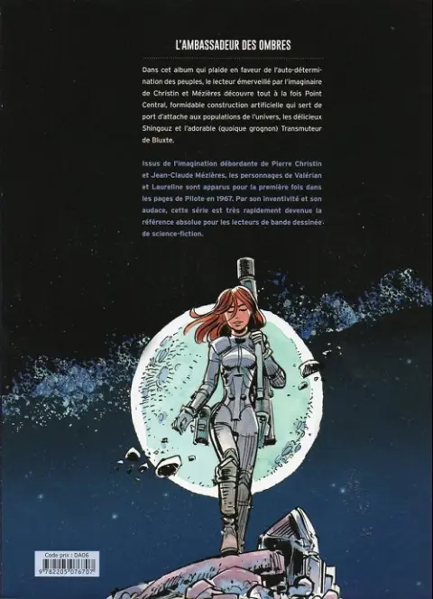 Verso de l'album Valérian Tome 6 L'ambassadeur des ombres