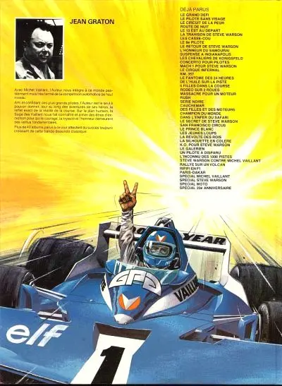 Verso de l'album Michel Vaillant Tome 41 Paris-Dakar !