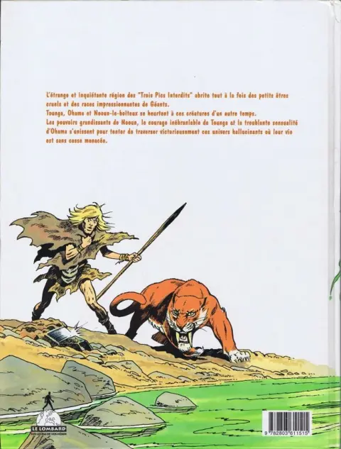 Verso de l'album Tounga Tome 16 La mort du géant