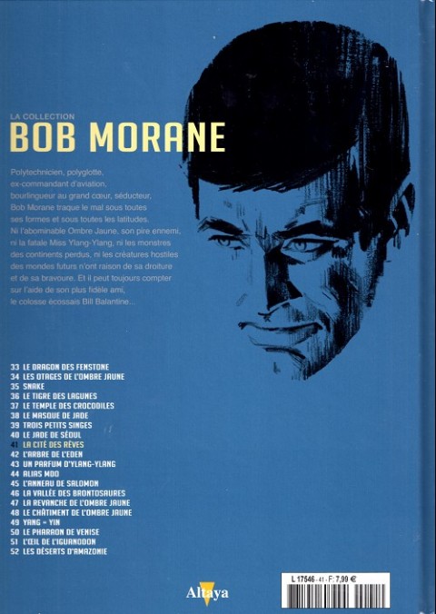 Verso de l'album Bob Morane La collection - Altaya Tome 41 La cité des rêves