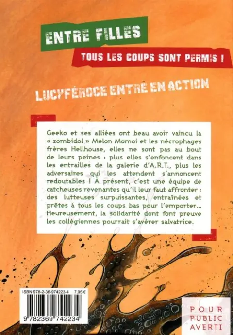 Verso de l'album Bloody Delinquent Girl Chainsaw 8