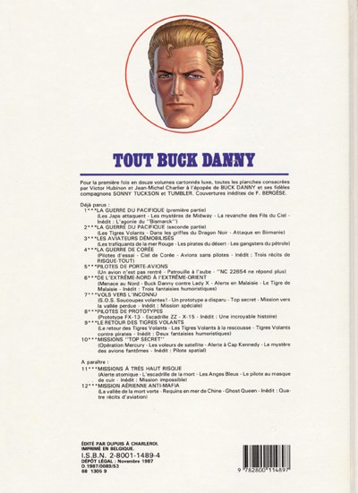 Verso de l'album Tout Buck Danny Tome 10 Missions Top secret