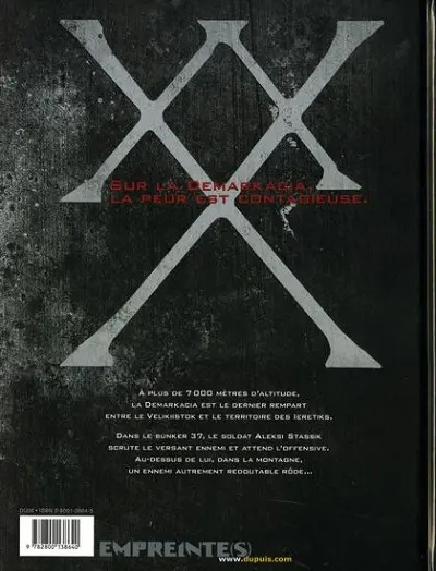 Verso de l'album Bunker Tome 1/5 Les frontières interdites