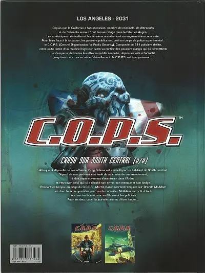 Verso de l'album C.O.P.S. Tome 2 Crash sur South Central (2/2)