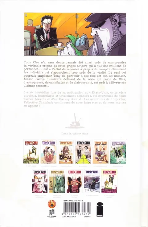 Verso de l'album Tony Chu - Détective cannibale Tome 11 La Grande bouffe