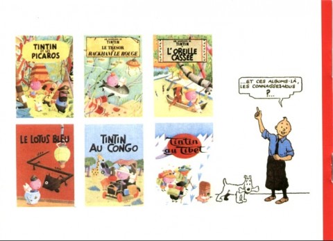 Verso de l'album Tintin Tintin par F'Murr