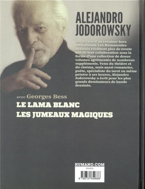Verso de l'album Alejandro Jodorowsky 90e anniversaire Volume 3