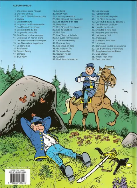 Verso de l'album Les Tuniques Bleues Tome 12 Les Bleus tournent cosaques