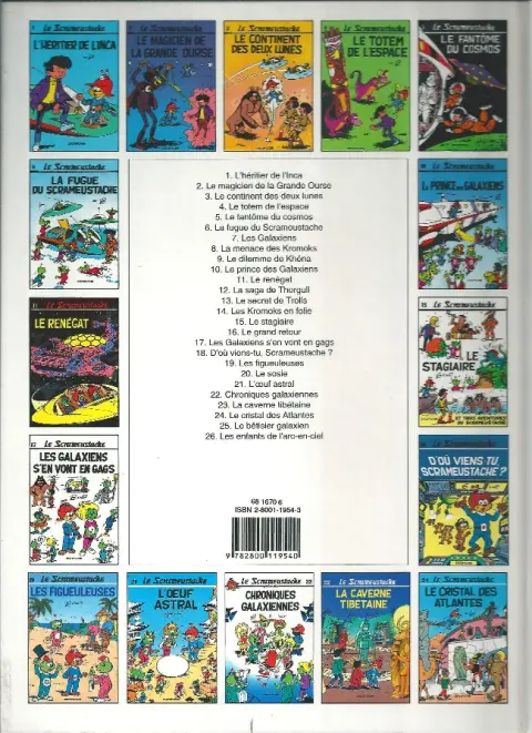 Verso de l'album Le Scrameustache Tome 23 La caverne tibétaine