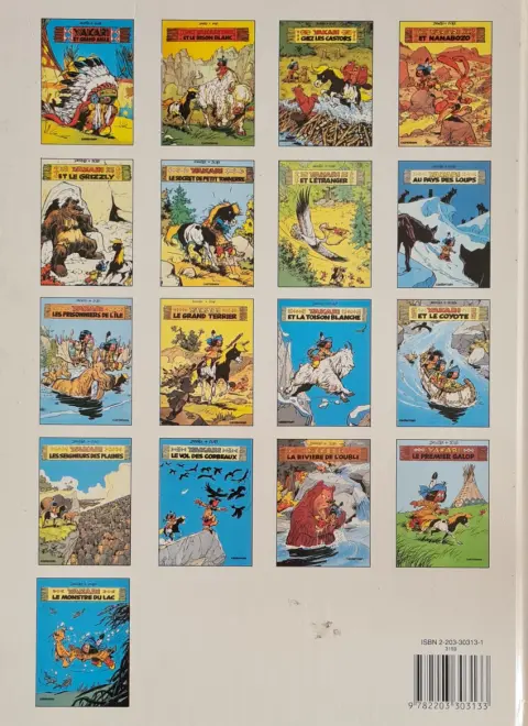 Verso de l'album Yakari Tome 13 Les seigneurs des plaines