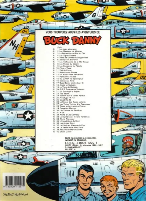 Verso de l'album Buck Danny Tome 31 X-15