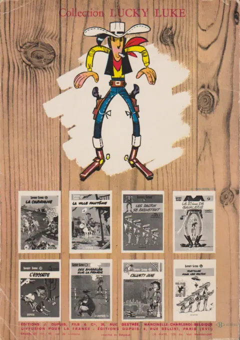 Verso de l'album Lucky Luke Tome 18 A l'ombre des derricks