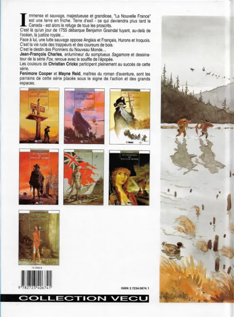 Verso de l'album Les Pionniers du Nouveau Monde Tome 1 Le pilori