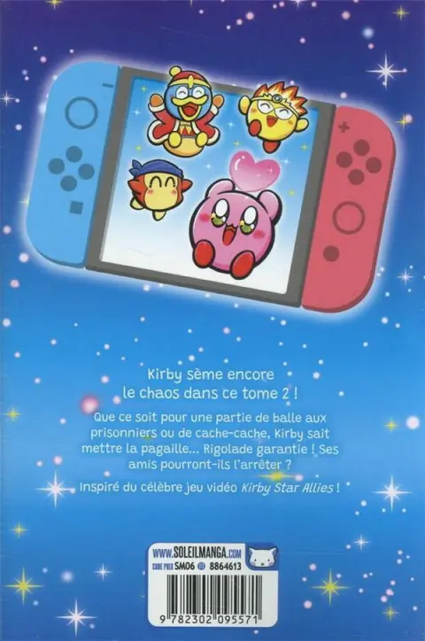 Verso de l'album Kirby Fantasy : Gloutonnerie à Dream Land 02