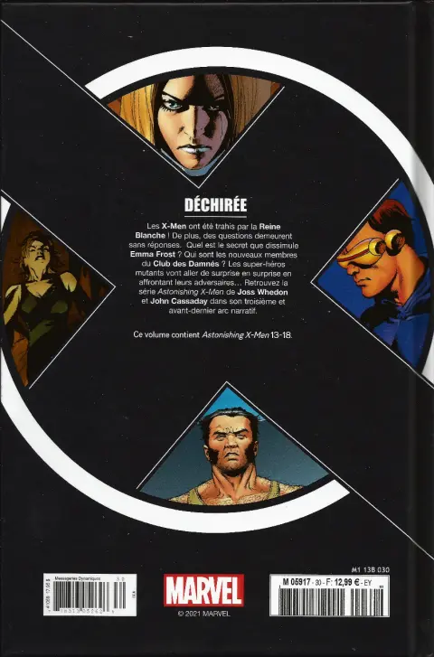Verso de l'album X-Men - La Collection Mutante Tome 30 Déchirée