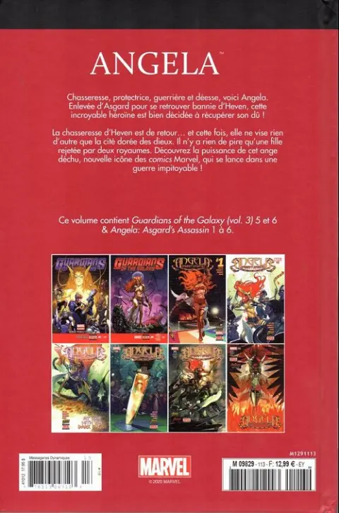 Verso de l'album Le meilleur des Super-Héros Marvel Tome 113 Angela