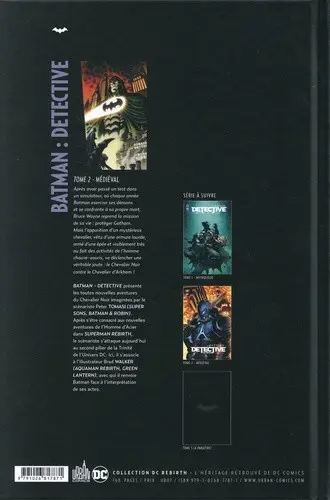 Verso de l'album Batman : Detective 2 Médiéval