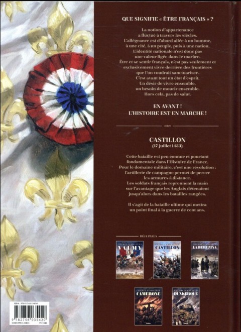 Verso de l'album Champs d'honneur Tome 2 Castillon - Juillet 1453