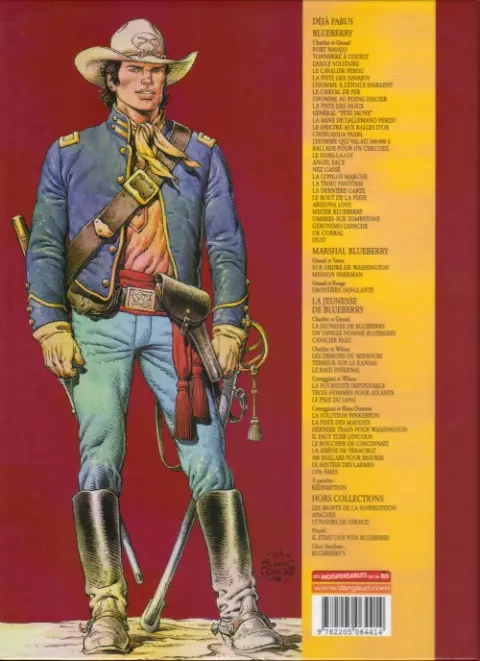 Verso de l'album La Jeunesse de Blueberry Tome 12 Dernier train pour Washington