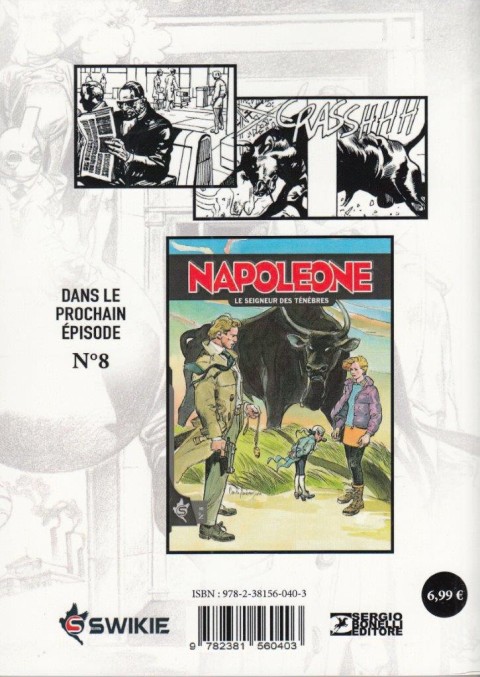 Verso de l'album Napoleone Tome 7 Le trésor d'Argile