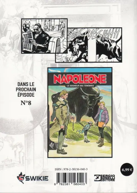 Verso de l'album Napoleone N° 7 Le trésor d'Argile
