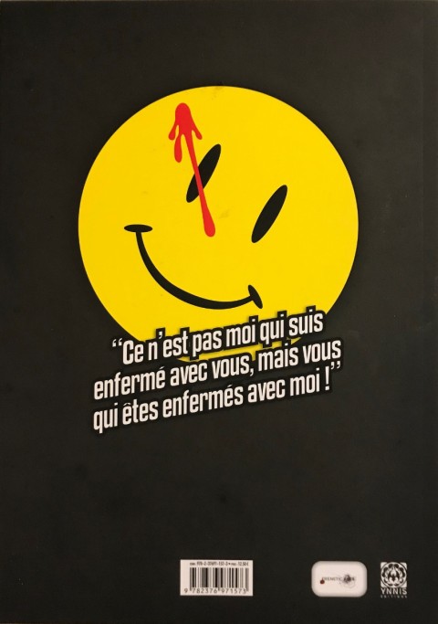 Verso de l'album Héros : Le Mook N° 5 Watchmen et les anti-héros