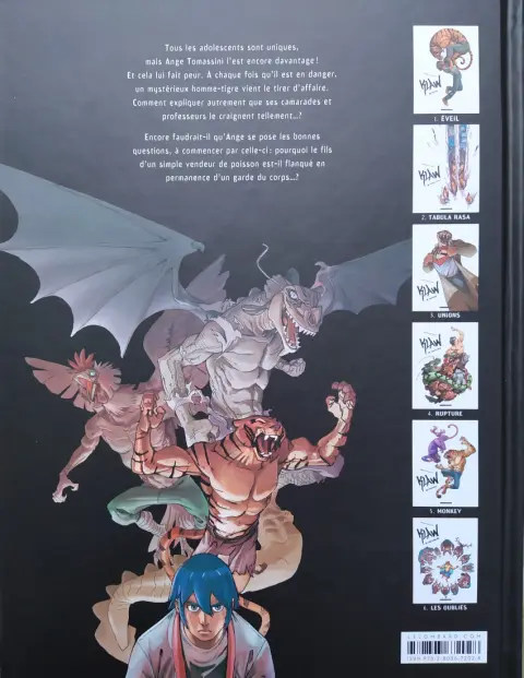 Verso de l'album Klaw Tome 1 Éveil