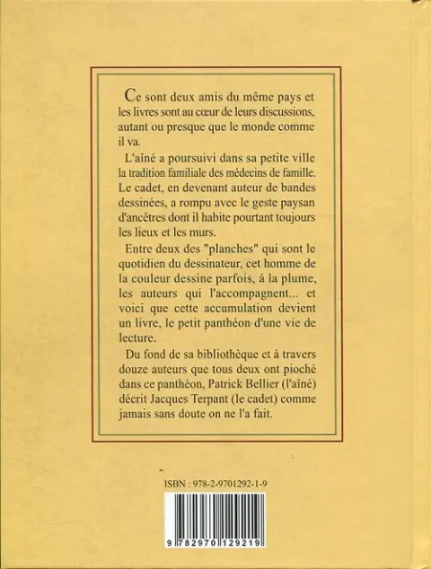 Verso de l'album Trait Portraits