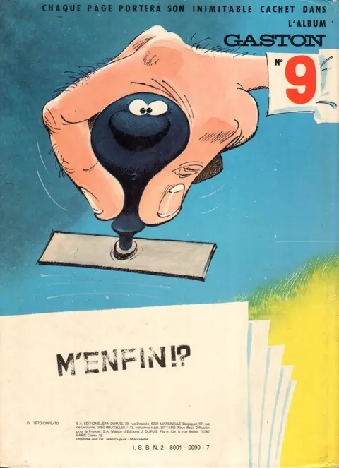 Verso de l'album Gaston Tome 8 Lagaffe nous gâte
